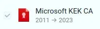 Microsoft Certificate Expired