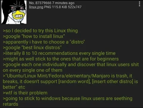 Linux distro recommendation hell