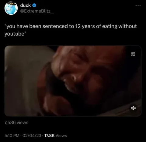 Eating Without YouTube