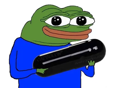 Pepe держит загадочный предмет