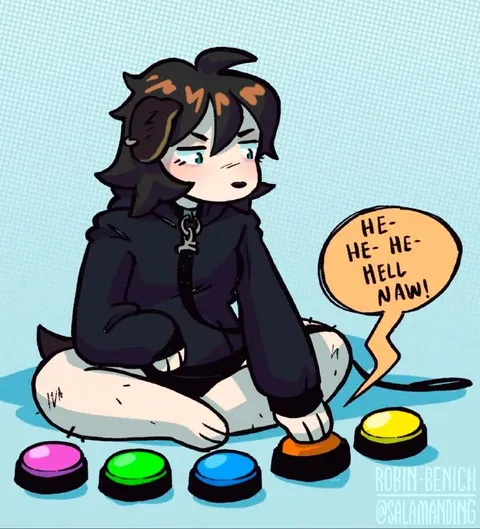 Hell Naw Button Panel