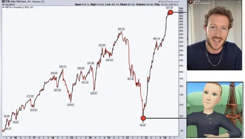 Meta Stock Chart Rollercoaster