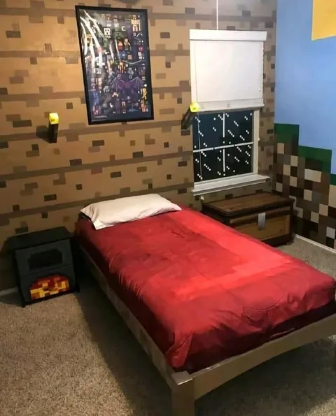 Спальня в стиле Minecraft