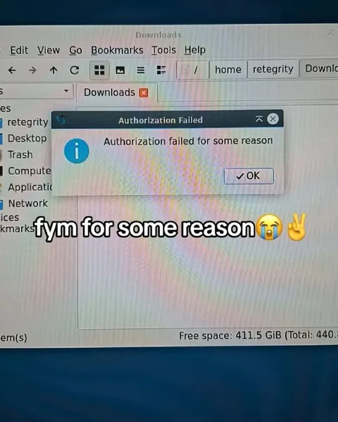 Authorization Failed for Some Reason