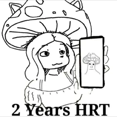 2 Years HRT Progress Selfie