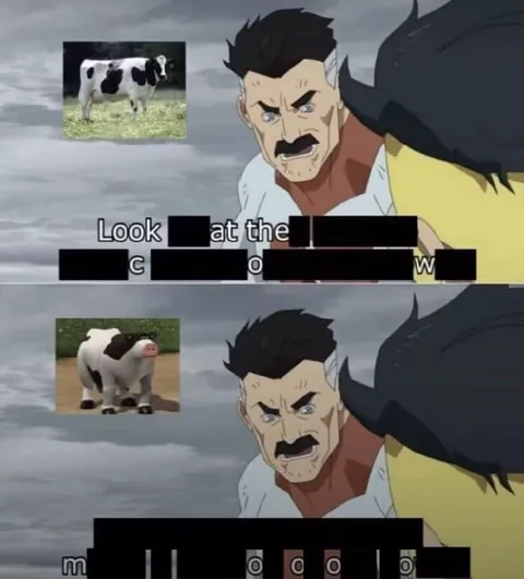 Omni-Man Looks at the Cow