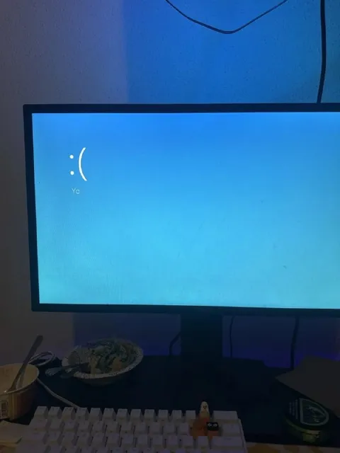 Sad Computer Screen