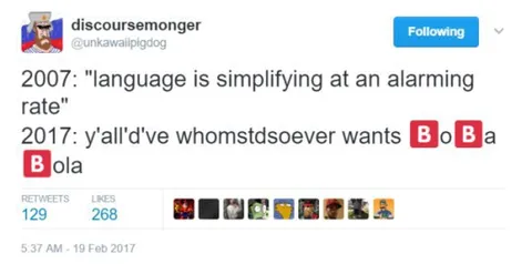 Language Simplifying at an Alarming Rate