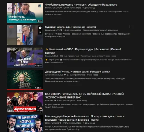 Тренды сейчас: Навальный повсюду
