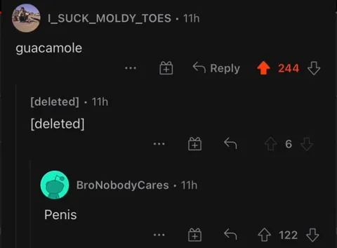 Guacamole Penis Comment Chain