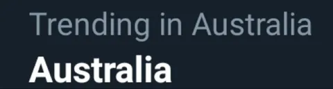 Australia Trending in Australia