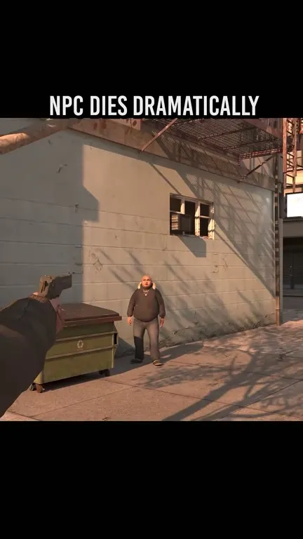 NPC Dies Dramatically