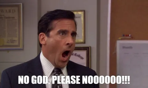Michael Scott No God Please No