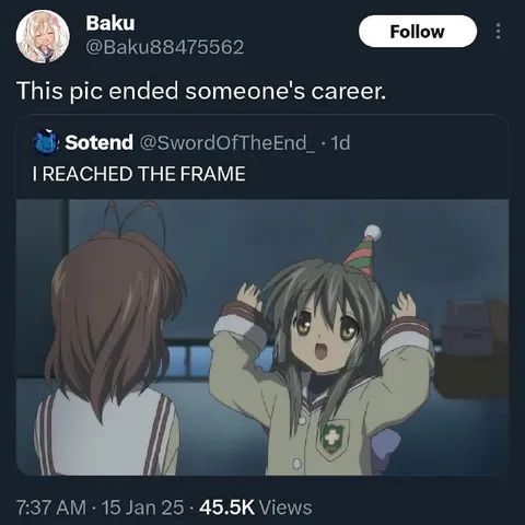 I Reached the Frame