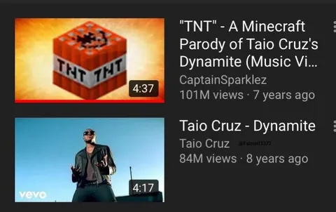Minecraft TNT vs Dynamite