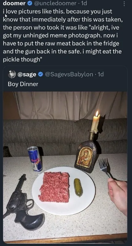 Unhinged Boy Dinner