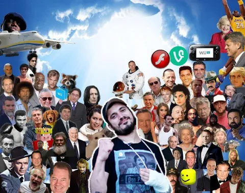 Chaotic Celebrity Collage