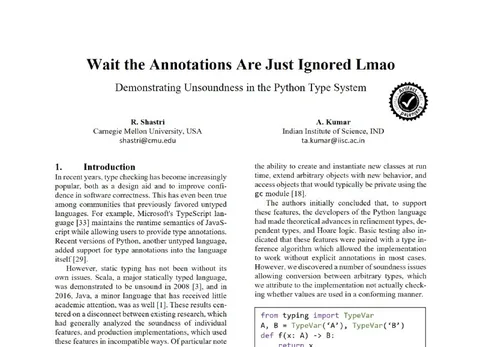 Python Annotations Ignored Lmao