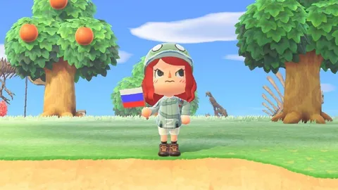 Русский персонаж в Animal Crossing