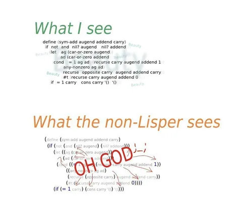 What the Non-Lisper Sees