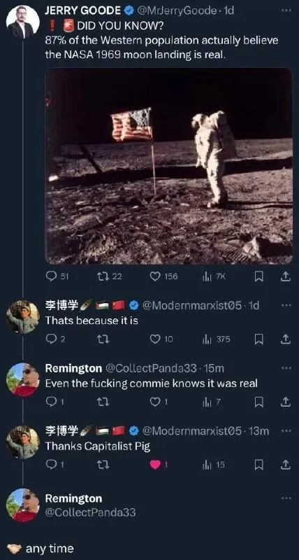 Even the Commie Knows It Was Real