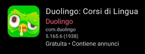 Duolingo versione 1938