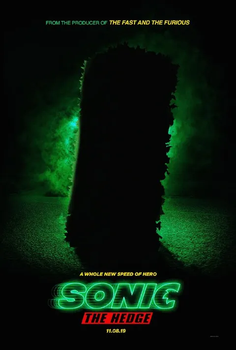 Sonic the Hedgehog Poster Parody