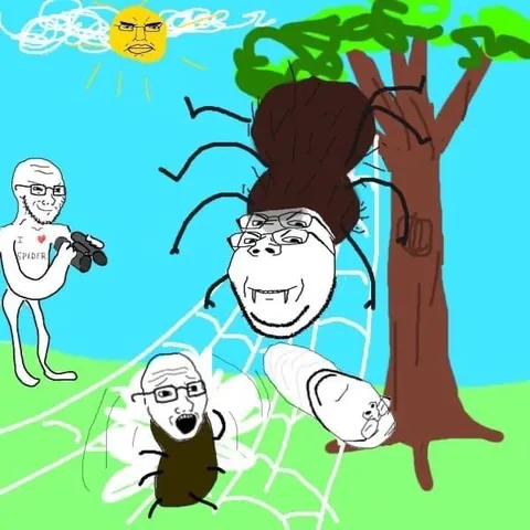 Trollface Spider Attack