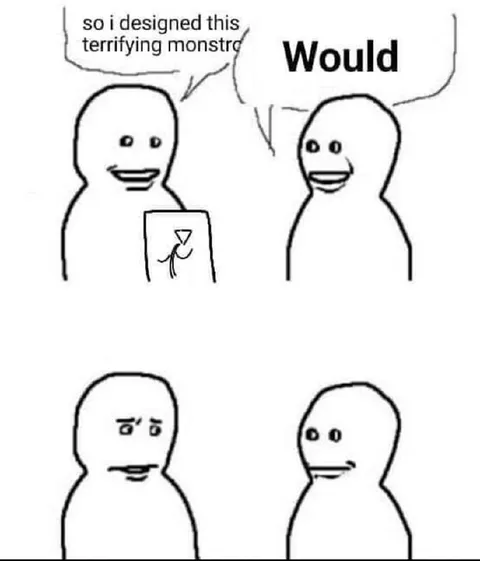 Terrifying Monster Would Meme