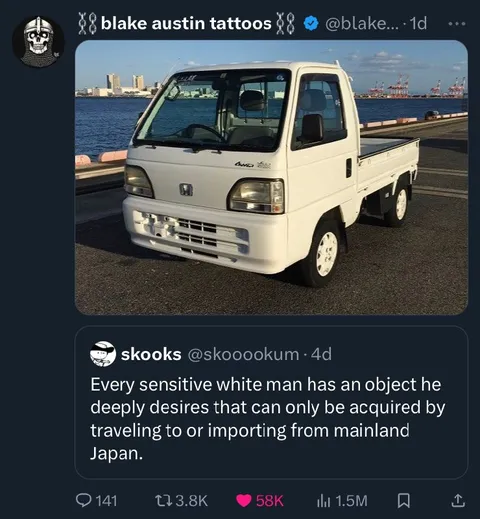 Sensitive White Man's Japanese Truck