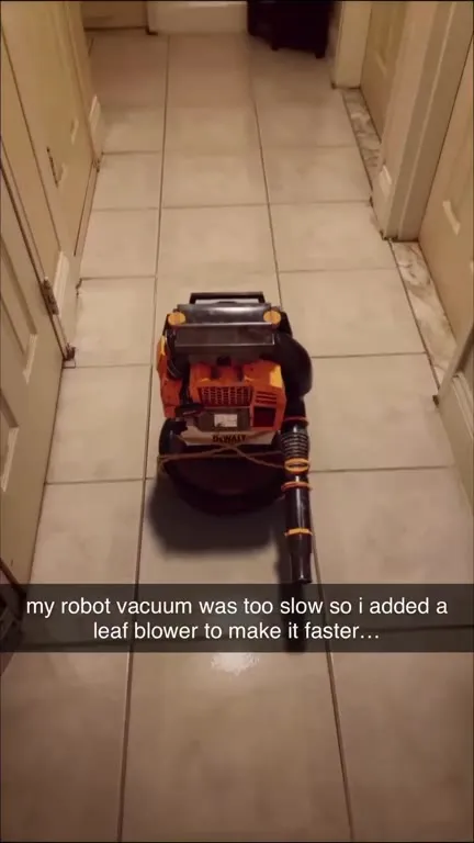 Robot Vacuum With Leaf Blower
