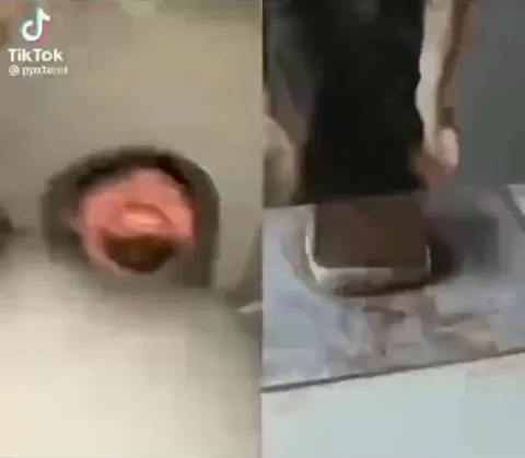 Человек превращается в бургер