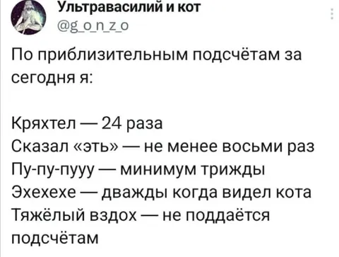 Подсчёт звуков за день
