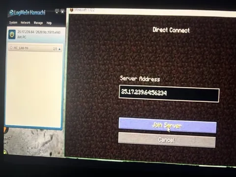 Minecraft Hamachi Direct Connect