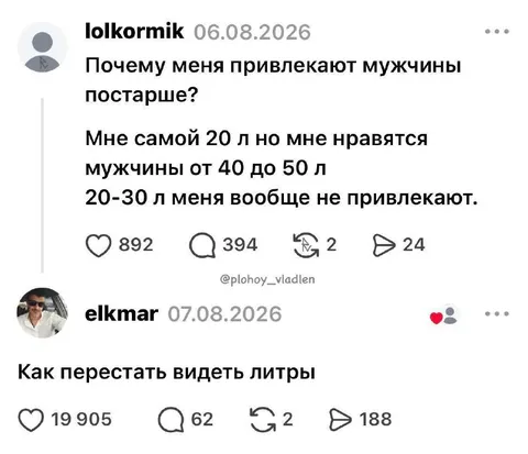 Как перестать видеть литры