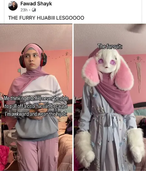 Furry Hijab Transformation