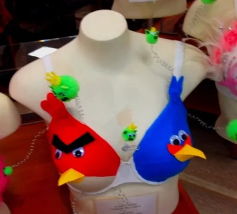 Бюстгальтеры с птицами Angry Birds