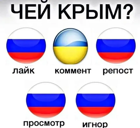 Чей Крым? Лайк, коммент, репост