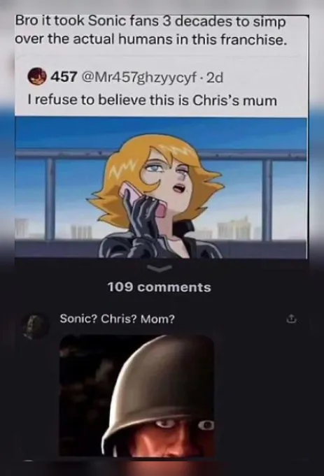 Sonic Fans Discover Chris’s Mum