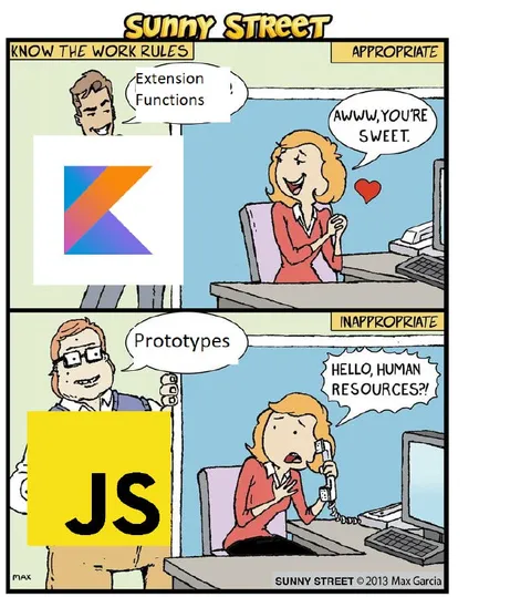 Kotlin Extensions Versus JavaScript Prototypes