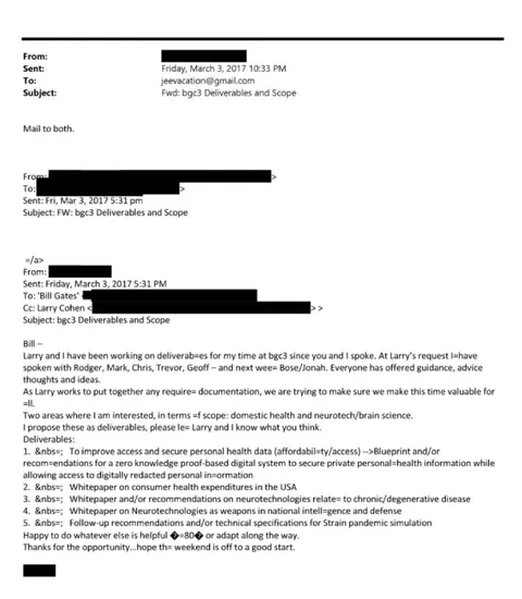 Epstein Pandemic Simulation Email