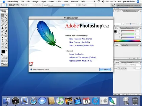Adobe Photoshop CS2 Welcome Screen