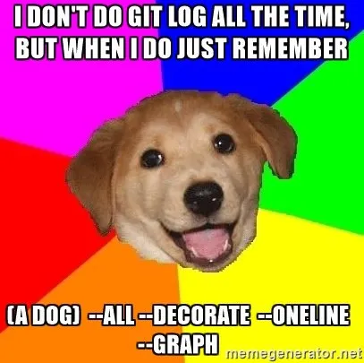 Git Log Puppy Joke