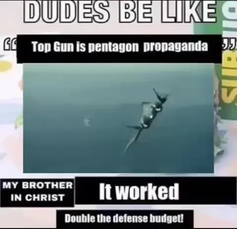 Top Gun Defense Budget Propaganda