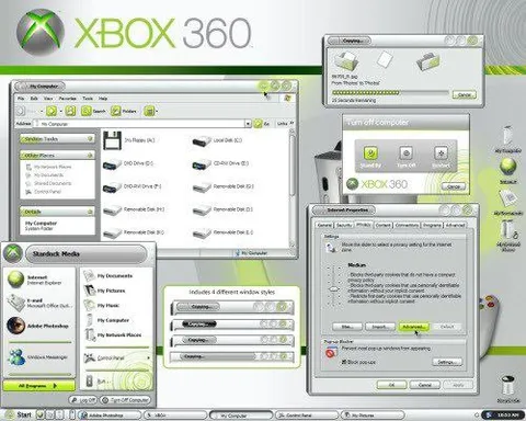 Xbox 360 Windows XP Desktop