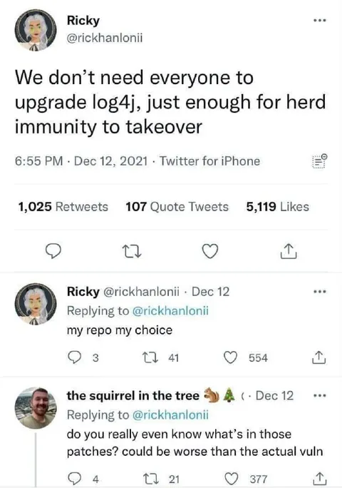 Log4j Herd Immunity Debate
