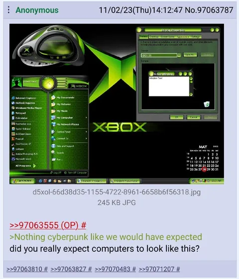 Xbox Cyberpunk Computer Aesthetic