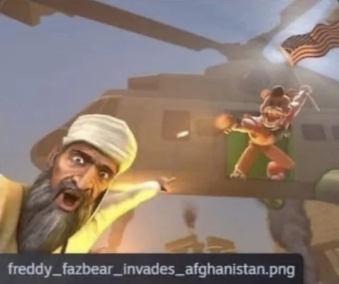 Freddy Fazbear Invades Afghanistan