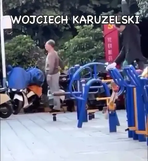 Wojciech Karuzelski na siłowni