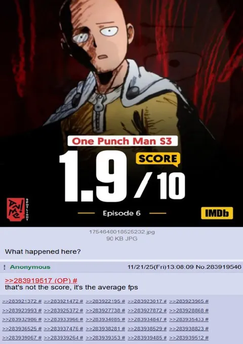 One Punch Man 1.9 Score